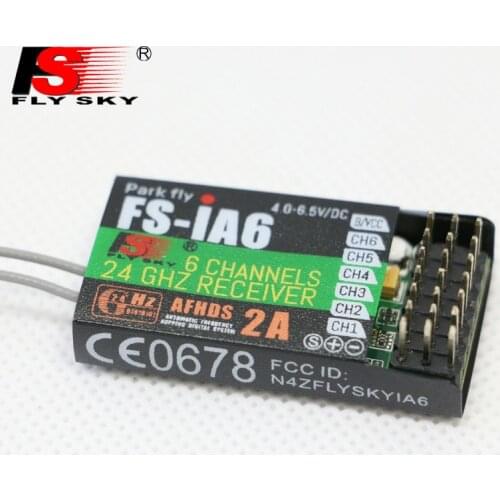 5pcs FlySky FS-iA6 2.4GHz 6Channels 140 Band 20dBm Receiver For RC Airplane