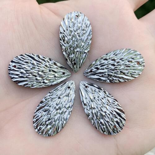 15*29mm AB Color Drop Resin Crystal Resin Rhinestones Beads Flat back Sewing Buttons Sew On 2 hole 90PCS -E008*6