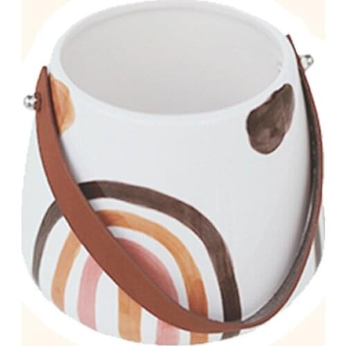 Nordic Instagram Style Flower Arrangement Decoration Morocco Hand-Painted Ceramic Vase Home Decorative Flower Pot