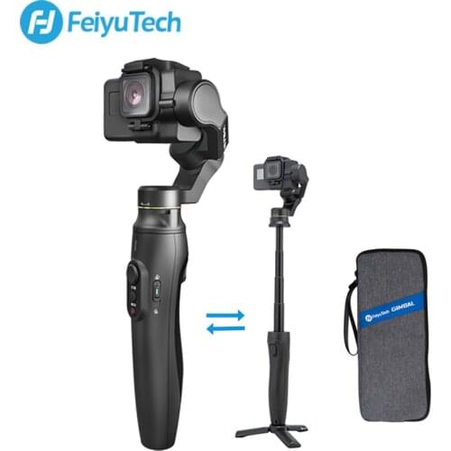 FeiyuTech Feiyu Vimble 2A Camera Gimbal Handheld Stabilizer with 180mm Extension Pole for Gopro Hero 5 6 7 Action Camera