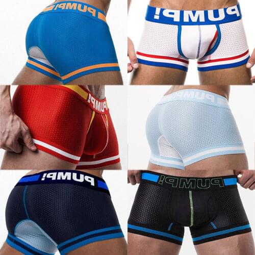 6Pcs Underware Cotton Comfortable Sexy Men Underwear Boxer Shorts Fashion Lingeries Mens Boxershorts Underware Boxers Mesh