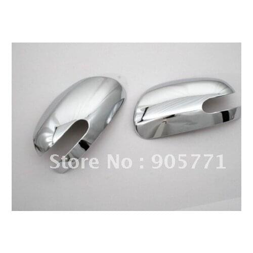 High Quality Chrome Mirror Cover With Cutout for Kia Forte 09 Up free shipping