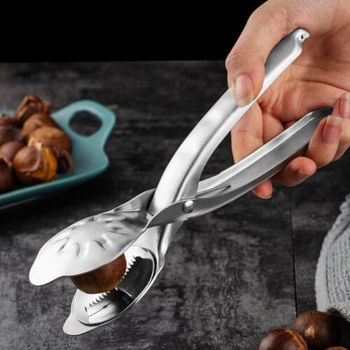 Walnut Clip Ergonomic Design Anti-slip Handle 304 Stainless Steel Multifunctional Solid Nut Opener for Kitchen Shell Clip Tool