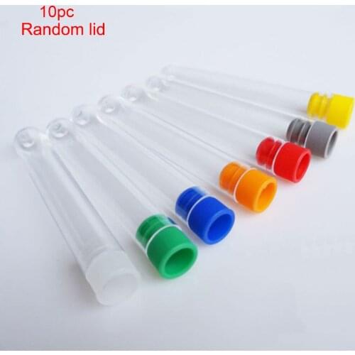 10X Environmental Lab Test Disposable Tube Container Multifunctions Plastics Hardness Clear Bottle With Cap