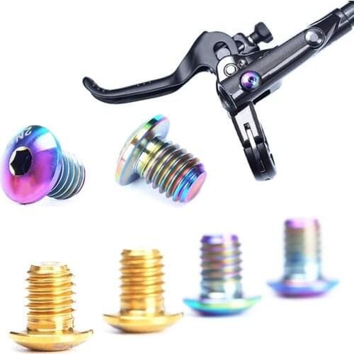 2/4 Pcs A Whole/Separate Oil Cylinder Lid Bolts For Bike Brake Lever TC4 Titanium Disc Fixed Screw Bicycle Hydraulic Brake Bolt