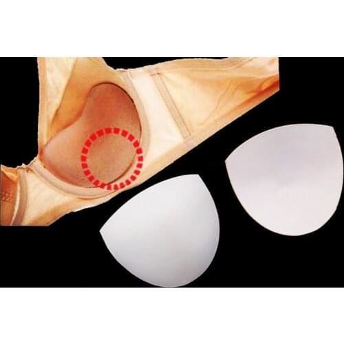 20pair Thin Off White Tri-Angel Bra Pads Sewing In Bra Cup Soft Foam For Bikini Padding Insert Bridal Pad Bra Accessorries WB113