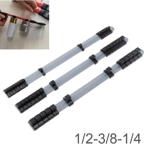3pcs/set 1/4'' + 3/8'' + 1/2'' Plastic Portable Universal Socket Sleeve Seat Socket Holder 12 16 16 Sliders for Socket Storage