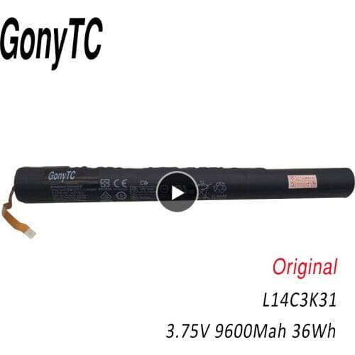 GONYTC L14C3K31 3.75V 36Wh/9600mAh L14C3K31 Battery Replacement for Lenovo Yoga Tablet 2 1050F YT2-1051F Series L14D3K31