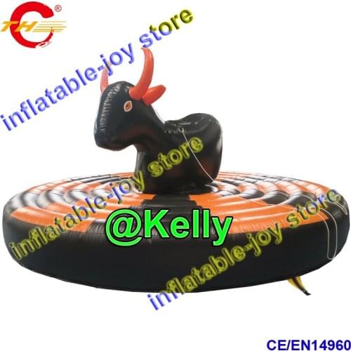 FREE shipping 5m dia inflatable bull game sport game for sale, carnival inflatable sport games manual inflatable bull riding