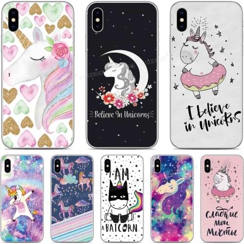 Printed Rainbow Unicorn Cover For Vsmart Active 1 Plus Star 3 JOY 4 Live BQ Aquaris X2 X Pro U U2 Lite V VS Phone Case Fundas