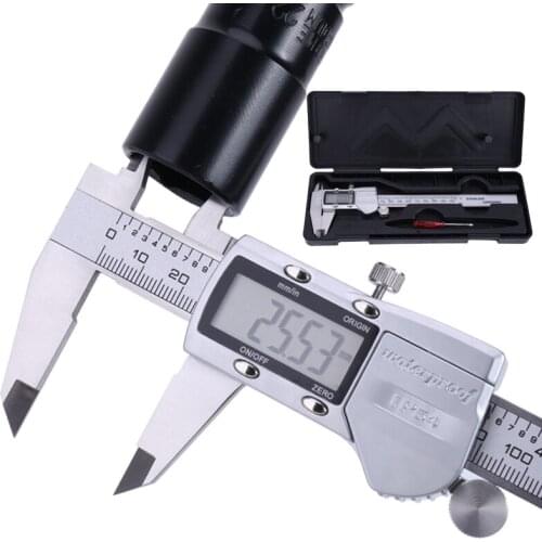 Digital Display Stainless Steel Calipers 0-150mm MM/Inch LCD Electronic Vernier Caliper Waterproof Measuring Instruments Tools