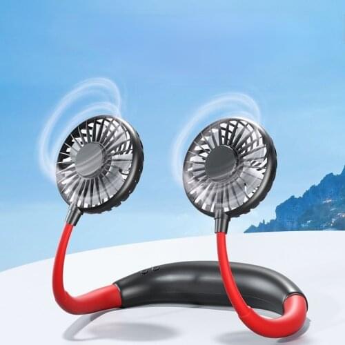 Dropshipping Mini Neck Fan Portable Bladeless USB Rechargeable Mute Sports Fans for Outdoor Ventilador Portatil Abanicos Cooling