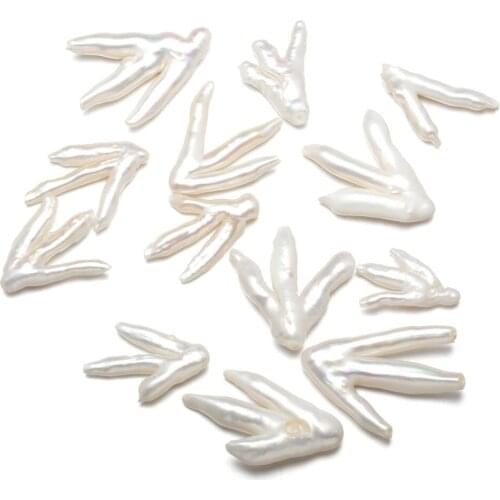 Natural Freshwater Pearl Pendant Punch Loose Beads Irregular Isolation Beads For DIY Jewelry Making Bracelet Necklace Accessorie