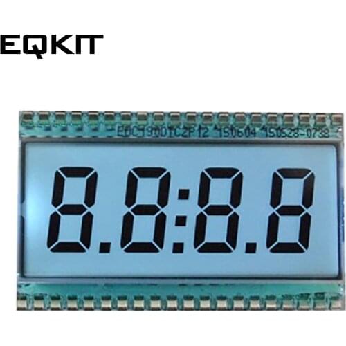 EDC190 4-Digit LCD Digital Tube Display Clock Static Driving 3V -20~70 Celsius Degree Operation Temperature positive display