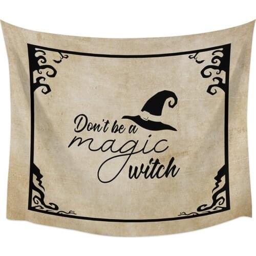 Halloween Witch Hat Tapestry Wall Hanging Home Wall Decor Blanket Bedroom Tapestry Yoga Mat
