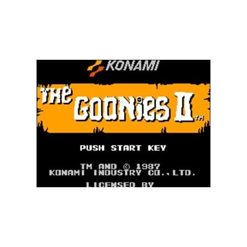 The Goonies 2 Region Free 60 Pin 8Bit Game Card For Subor Game Players