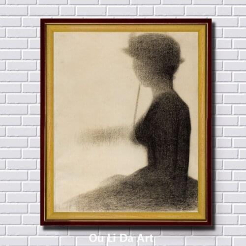 Impression figures women portrait black landscape canvas printings oil painting printed on canvas wall art decoration pictures