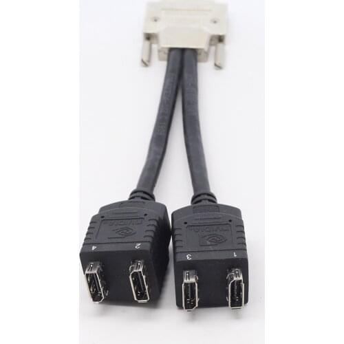 Adapter cable Connection One to four video cable for NVIDIA NVS420 Dell J772M adapter cable for placa de video VHDCI to DP