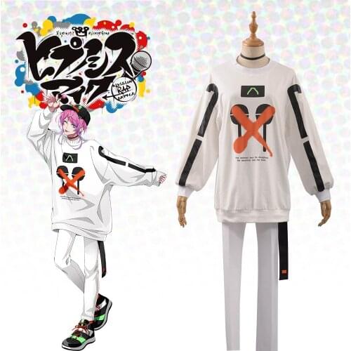 Japanese Voice Actor Division Rap Battle Fling Posse Ramuda Amemura easy R Cosplay Costume For Leisure TOP+PANTS+HAT