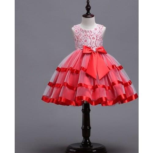 Summer Flower Girl Clothing Teenage Girls Baby Kids Clothes Children Dresses For Lace Dress