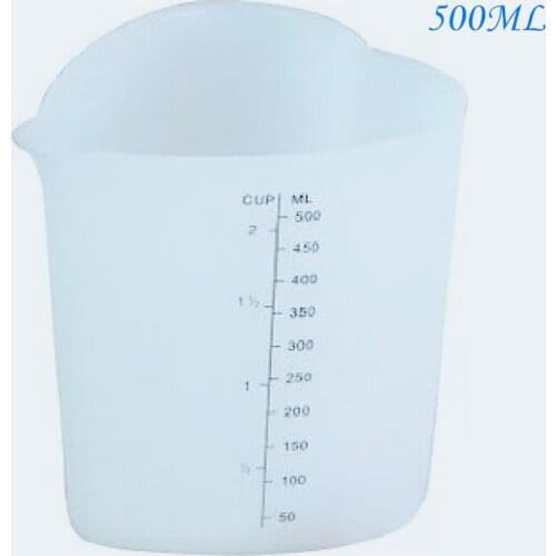 500ML Reusable Flexible Silicone Measuring Cup Cooks Bakers Resin Handmade Tool DIY Accessories Jewelry Making Tools