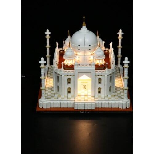 LED Lighting Set for 21056 Architecture Taj Mahal Kryator Collectible Model Toy Light Kit (Only LED Light, No Block Kit)