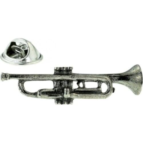 Steel trumpet lapel Pin