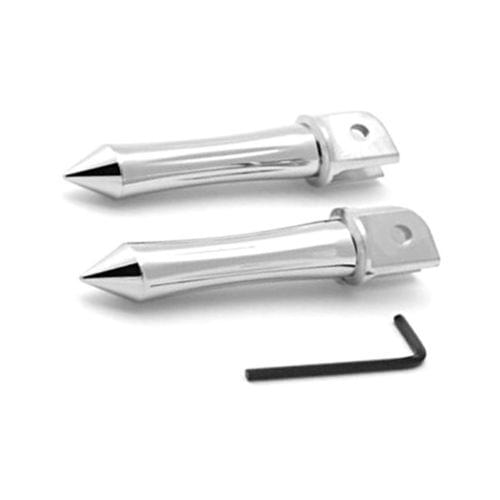 Front Spike Chrome Billet Aluminum Foot Pegs Motorcycle Footrests For Ducati 851 Sport 900 SS 851 Strada