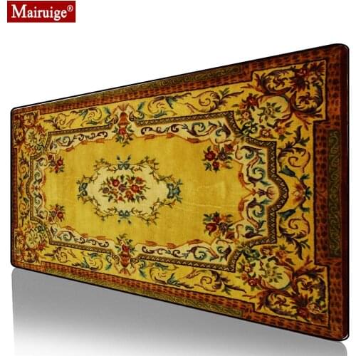 Bohemian Persian Rug Moroccan Carpet Mouse Pad Gamer Desk Mat Large Keyboard Pad Gaming MousePad 90x40cm for Laptop Table Pads