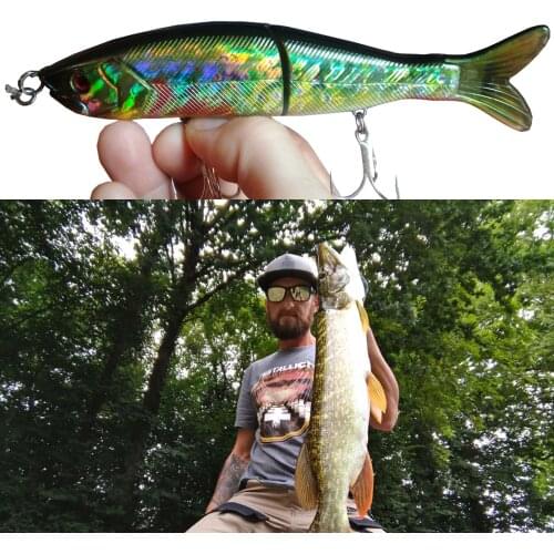 1pcs Multi-Section Fishing Hard Baits Sinking S-waver Minnow Segment Jointed Lure 125mm/24g 160mm/50g Jerkbait Swimbait