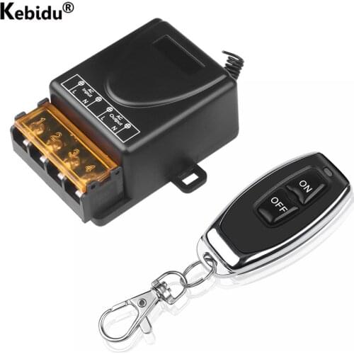 433MHz RF Remote Control Switch AC 75V~220V Transmitor Receiver for Factory Farm Office Ventilation Pump Light High-Power 2000W