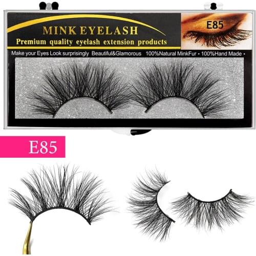 Lashes 3D Mink Eyelashes Handmade Mink Lashes 25mm cruelty-free Lightweight False Eyelashes Dramatic Lashes Makeup E85