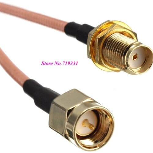 SMA Male Jack To Female Nut Bulkhead RF Extension Premium Pigitail Cable 10PCS