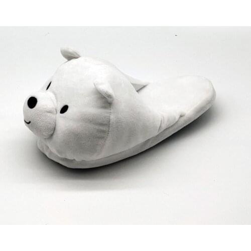 Polar Bear Specia Custom Warm Winter Lovers Home Slippers Thick Soft Bottom Shoes Floor Fur Slippers Timber Land Shoes Snow