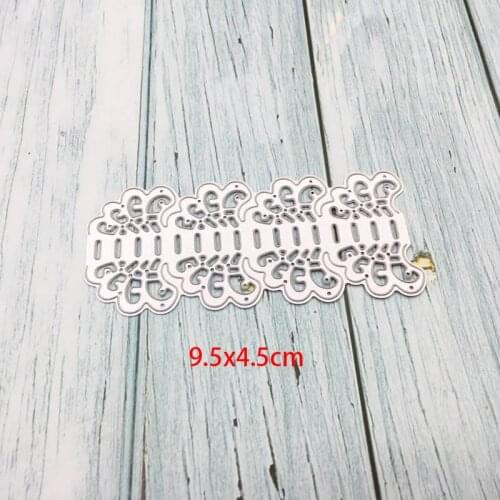 2019 New Design Lace Flower Edge Border Metal Cutting Dies Stencils for DIY Scrapbooking Decorative Crafts Embossing Paper Cards