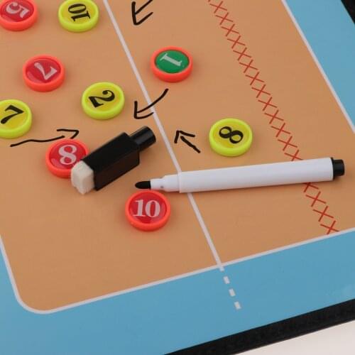 Coaches Board Volleyball Indispensable Aid Tool Double Sided Clipboard for Drawing Play Playbook