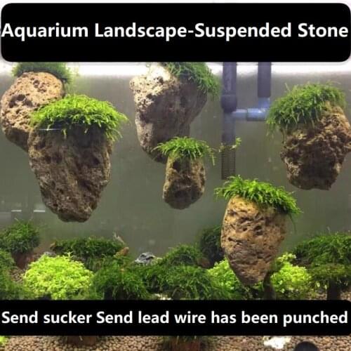Aquarium decoration Fish aquarium Aquarium plants live Aquarium landscaping floating stone natural light stone