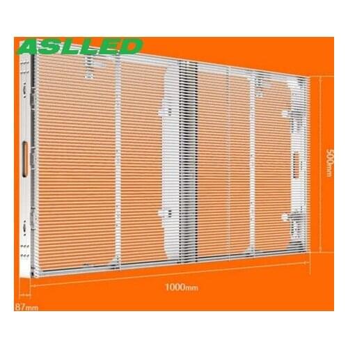Indoor Transparent LED display P3.91 W:1000*H:500mm led display Transparent glass LED display
