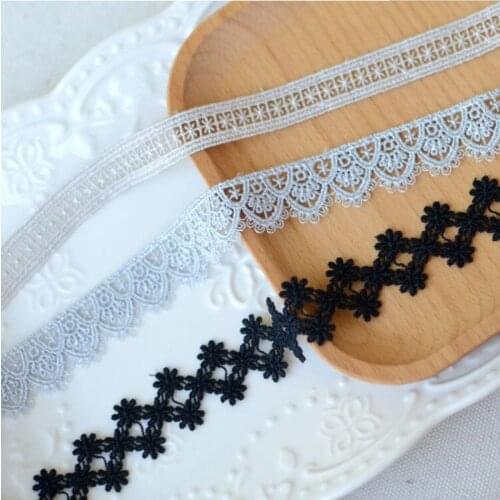 3 Meters Water Soluble Embroidery Lace Ribbon Trim Fabric For Sewing Apparel Accessories Handmade DIY Crafts