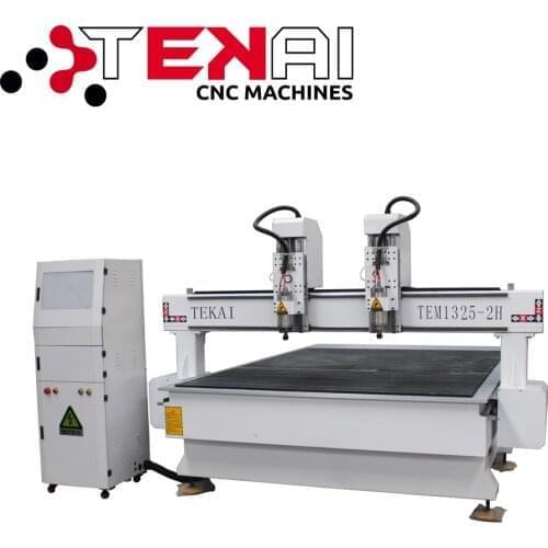 High Quality Multi Heads Wood CNC Router Machine 1325 For Aluminium Plate Cutting Advertising Industry