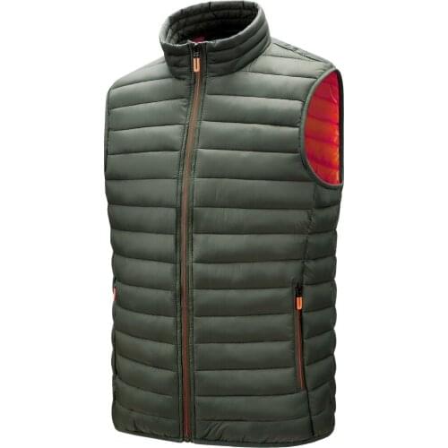 Mens Vest Jackets Sleeveless Vest 2021 Autumn Mens Warm Vest Homme Winter Casual Padded Cotton Waistcoat Chalecos Para Hombre