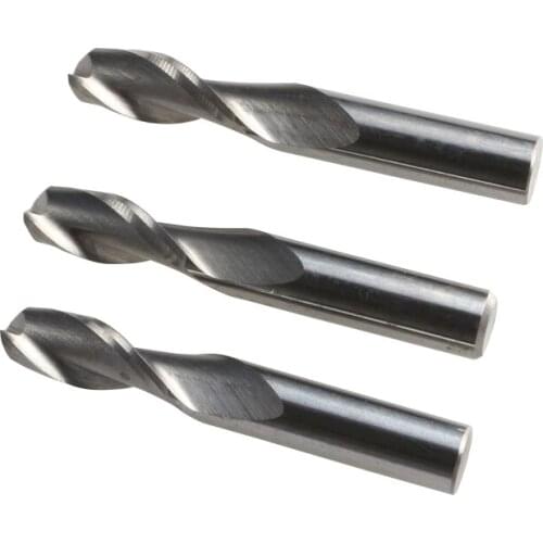 3pcs Shank 6mm x15mm 2 Flutes Spiral Cutting Bit Carbide Engraving Tools CNC Milling Cutters for Wood Carving Machine