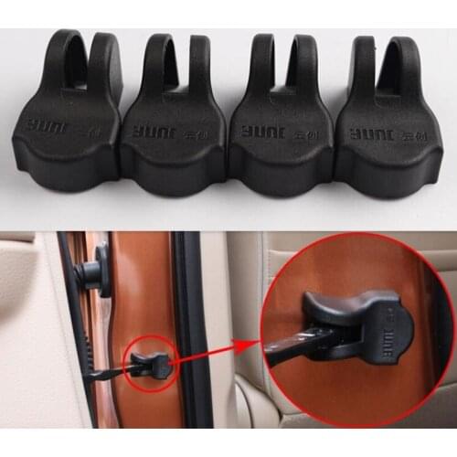 4pcs Car Door Stopper Buckle Protection Cover Rustproof Waterproof For 370Z Altima Armada Cabstar Frontier GT-R Juke Leaf March