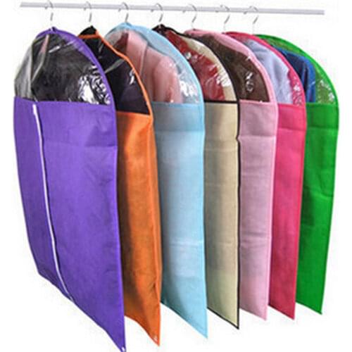 5PCS Storage Bag Case for Clothes Organizer Garment Suit Coat Dust Cover Protector Wardrobe Box for Clothes Hanging 60XX
