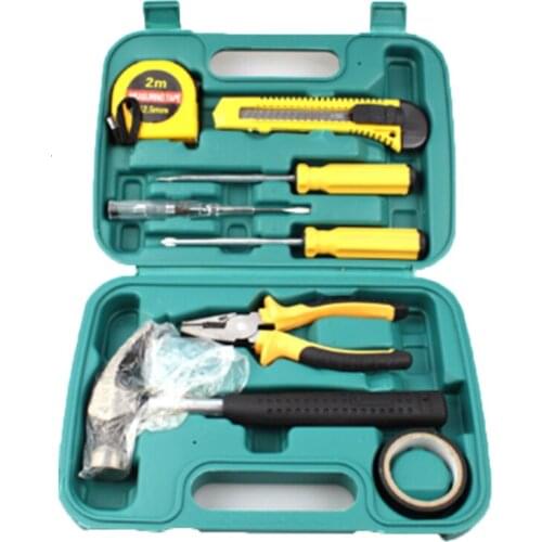9 Piece multi-function car repair kit emergency repair tool car hardware tool kit
