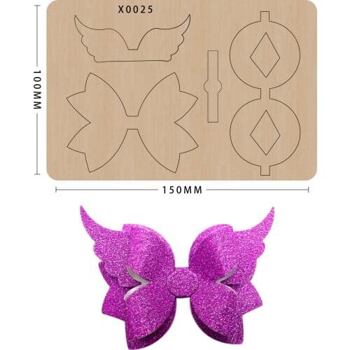 Bow wood moulds die cut Scrapbook DIY handmade crafts Making Decor Supplies Dies Template