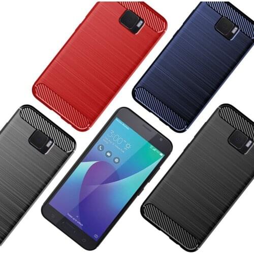 Case For Asus Zenfone V V520KL Carbon Fiber Soft TPU Heavy ShockProof Cover Full Protector Fitted Case