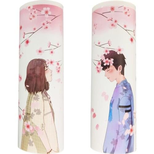 Romatic Sakura style Pencil Case For Girls Calculator A Mirror For Kids School Supplies Large Capacity multifunctional Stationer