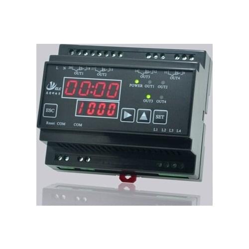Four Independent Timing Controller E-L-R-4LR-H, Power-off Accumulation, Password Protection, 4 Relay Outputs