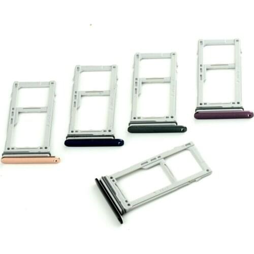 For Samsung Galaxy S9 SM-G960/S9 Plus SM-G965 Black/Blue/Gold/Grey/Purple Color Dual SIM And Micro SD Memory Card Tray Holder